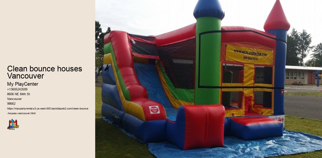 Clean bounce houses Vancouver